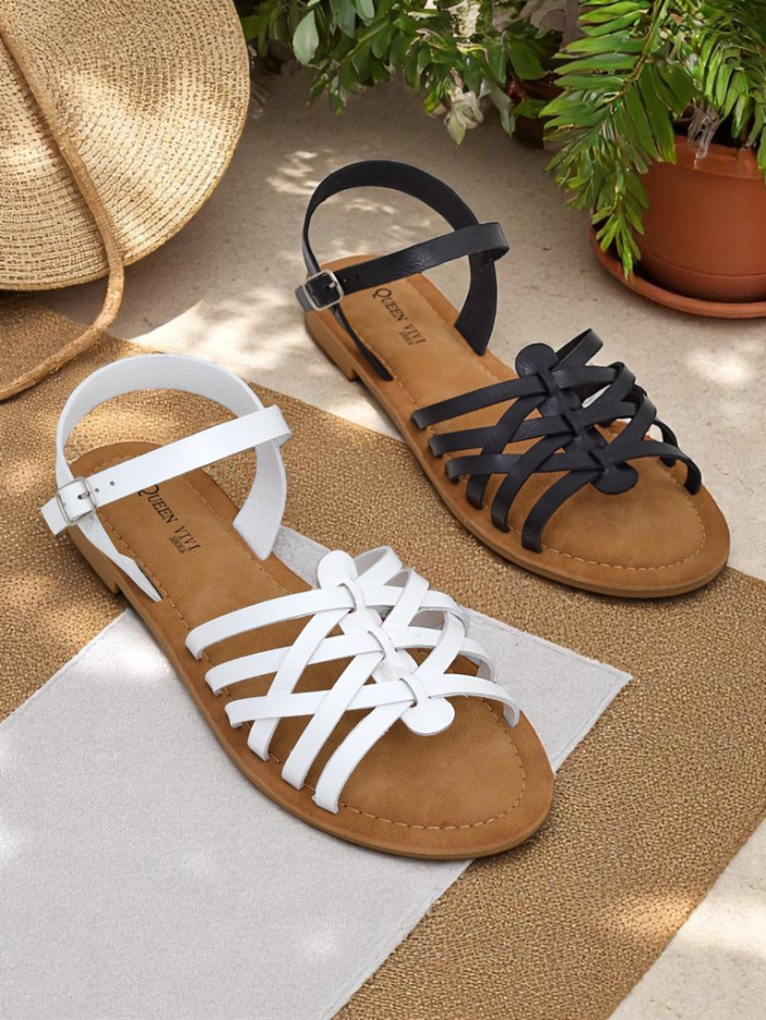 Royalfashion дамски сандали с декоративни каишки Livia