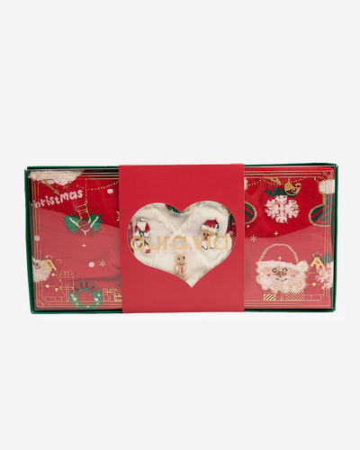 Royalfashion Коледни чорапи в кутия 3/пак