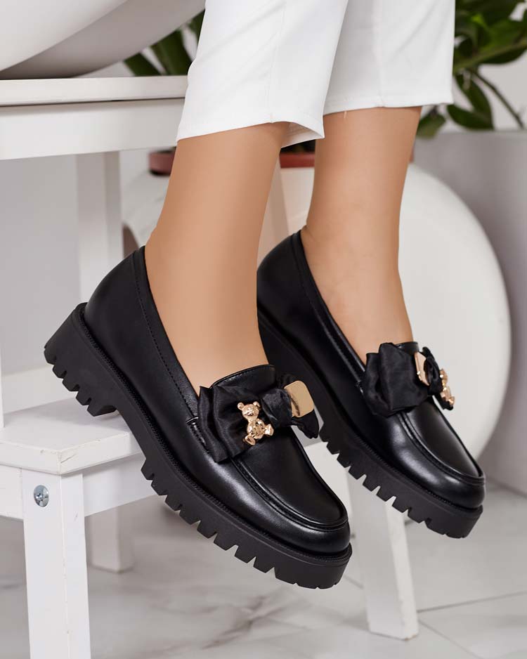 Royalfashion Дамски мокасини с панделка Mantarme