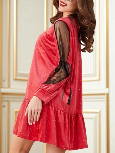 Royalfashion Дамска Кадифена Рокля