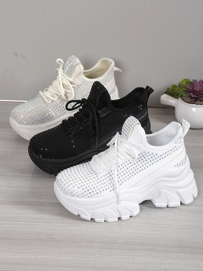 Royalfashion дамски спортни маратонки с кристали Blysco