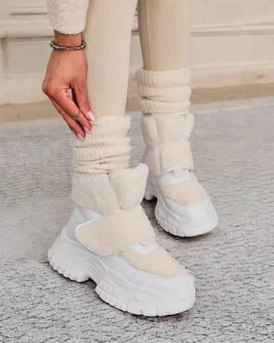 Royalfashion Дамски ботуши за сняг с овча кожа Segulla