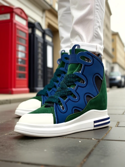 Royalfashion Високи спортни обувки за жени с незабележима платформа Oblaffi