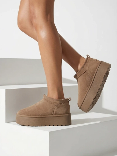 Royalfashion Дамски къси ботуши a'la snow boots Ozozi