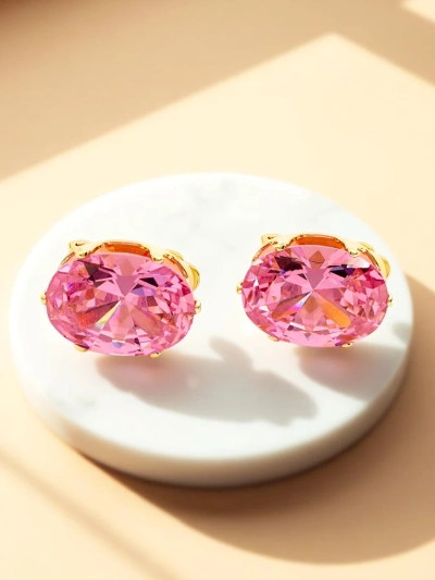 Royalfashion Дамски обеци клипс с кристал