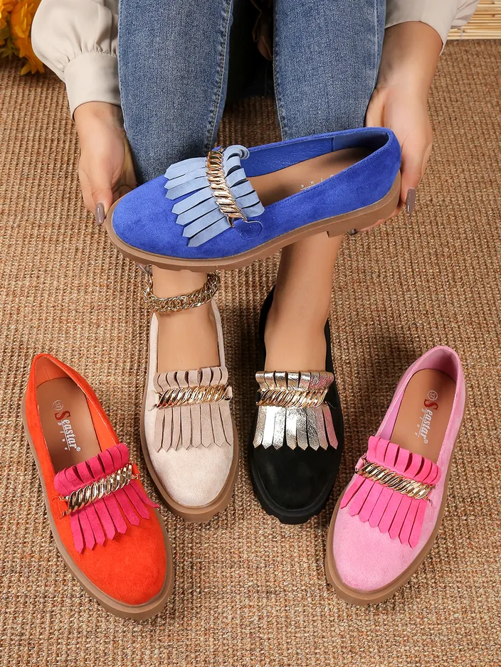 Royalfashion Женски мокасини от екосуйд Mare Nostrum