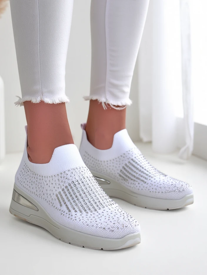 Royalfashion обувки на платформа за жени с камъни Qelavise