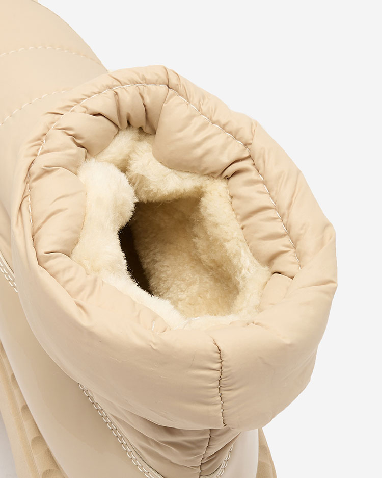 Royalfashion Дамски ботуши за сняг в бежов цвят Ireda