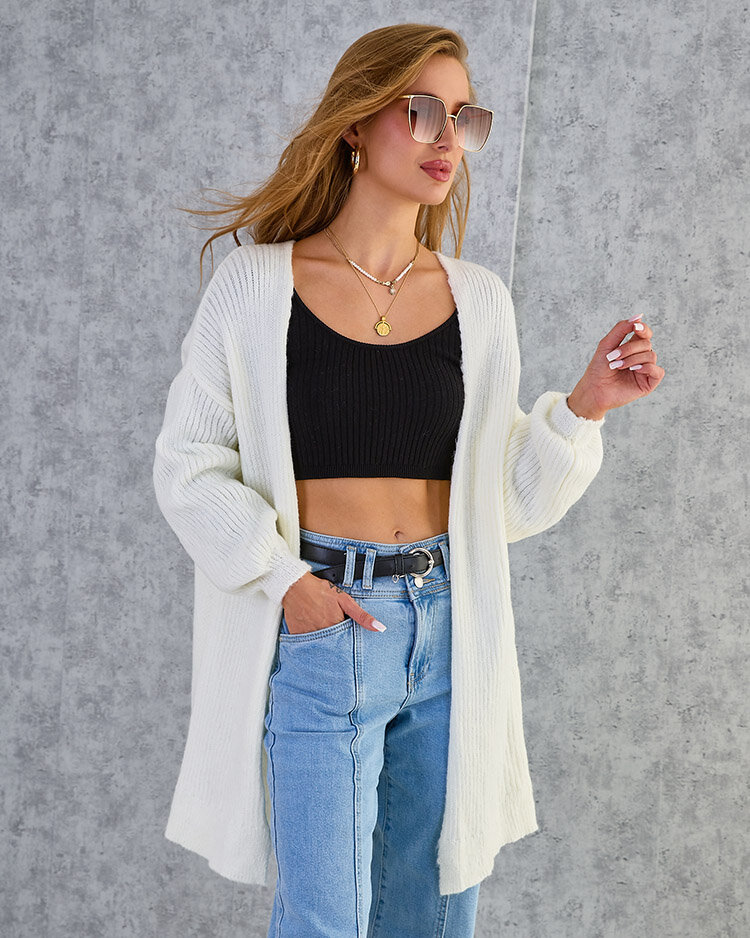 Royalfashion Дамски пуловер за спане в цвят фуксия