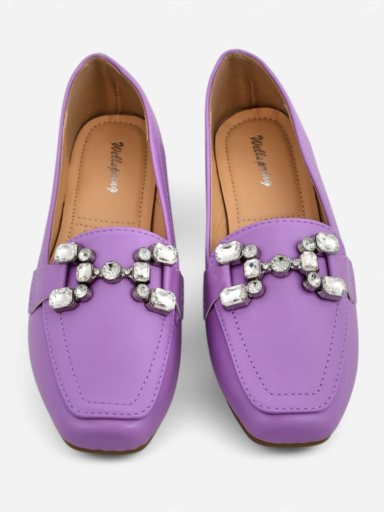 Royalfashion Дамски мокасини с кристали Lecilla