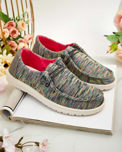 Royalfashion Дамски полуобувки с дантела