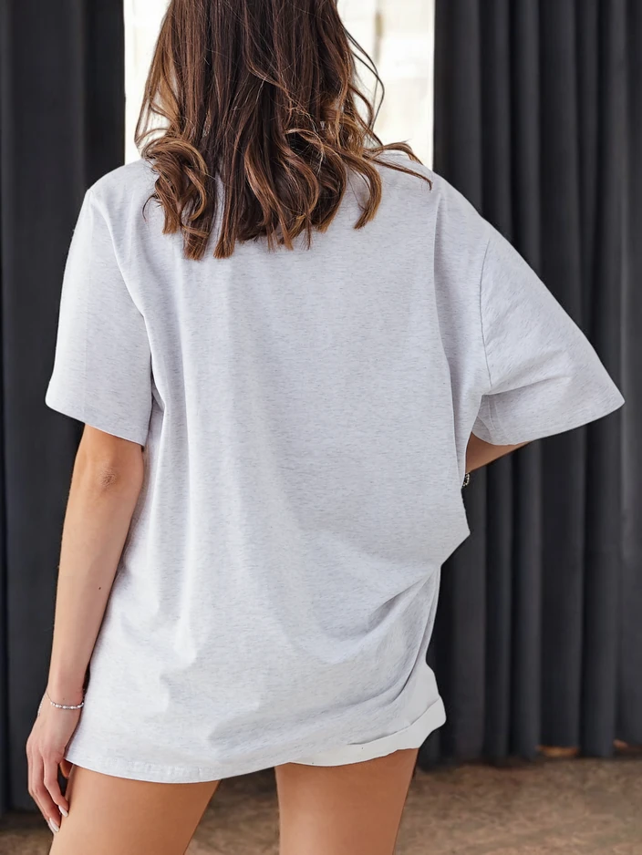 Regalна мода Женска памучна тениска с принт