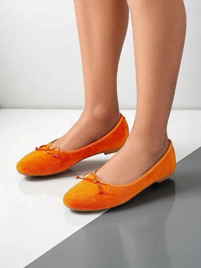 Обувки балетни за жени Royalfashion с панделка Zaame