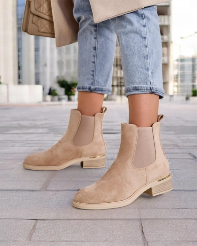 Дамски влечен сайден ток ботуши на Royalfashion Rizones