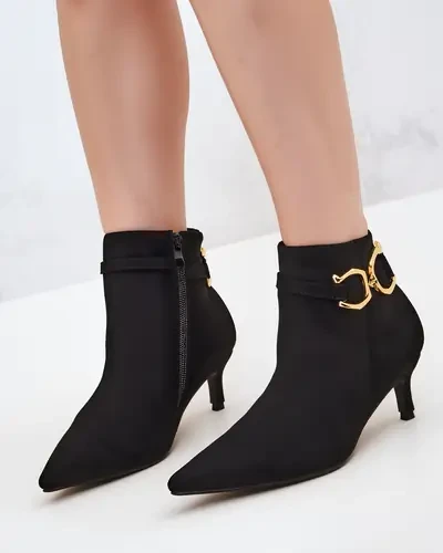 Женски ankle ботуши на ток Amaelika