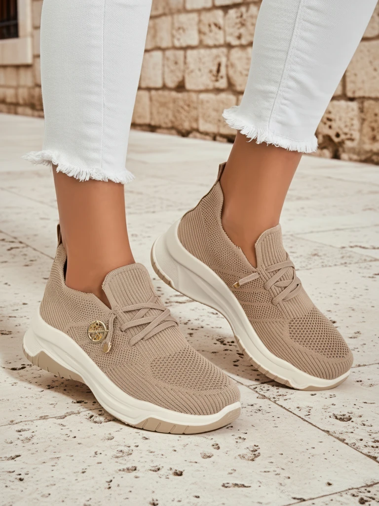 Royalfashion дамски спортни обувки без връзки от текстилен плат Teletta