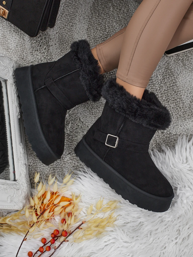 Royalfashion Къси дамски боти тип снегоходки Myrelle