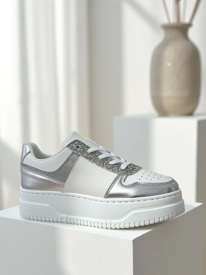 Royalfashion Жени маратонки с блестящи елементи Qisofi