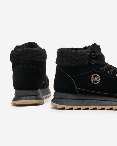 Royalfashion Дамски спортни обувки с изолация в черно Cerrto