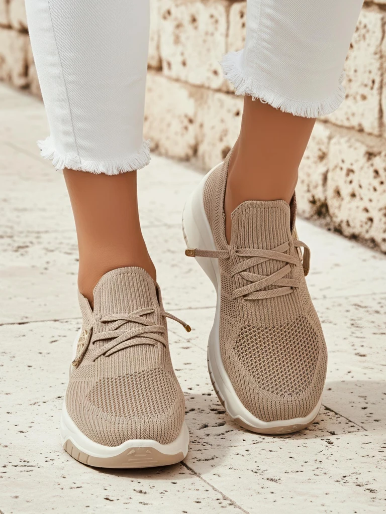 Royalfashion дамски спортни обувки без връзки от текстилен плат Teletta