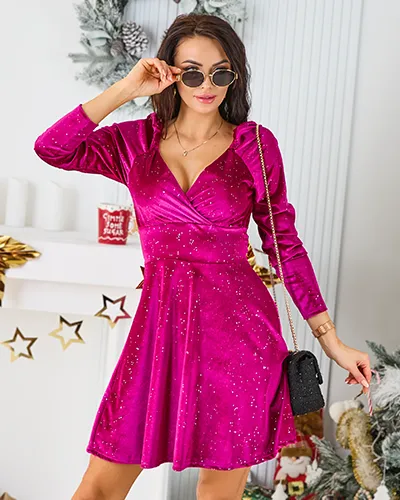 Royalfashion Женска рокля с камъчета