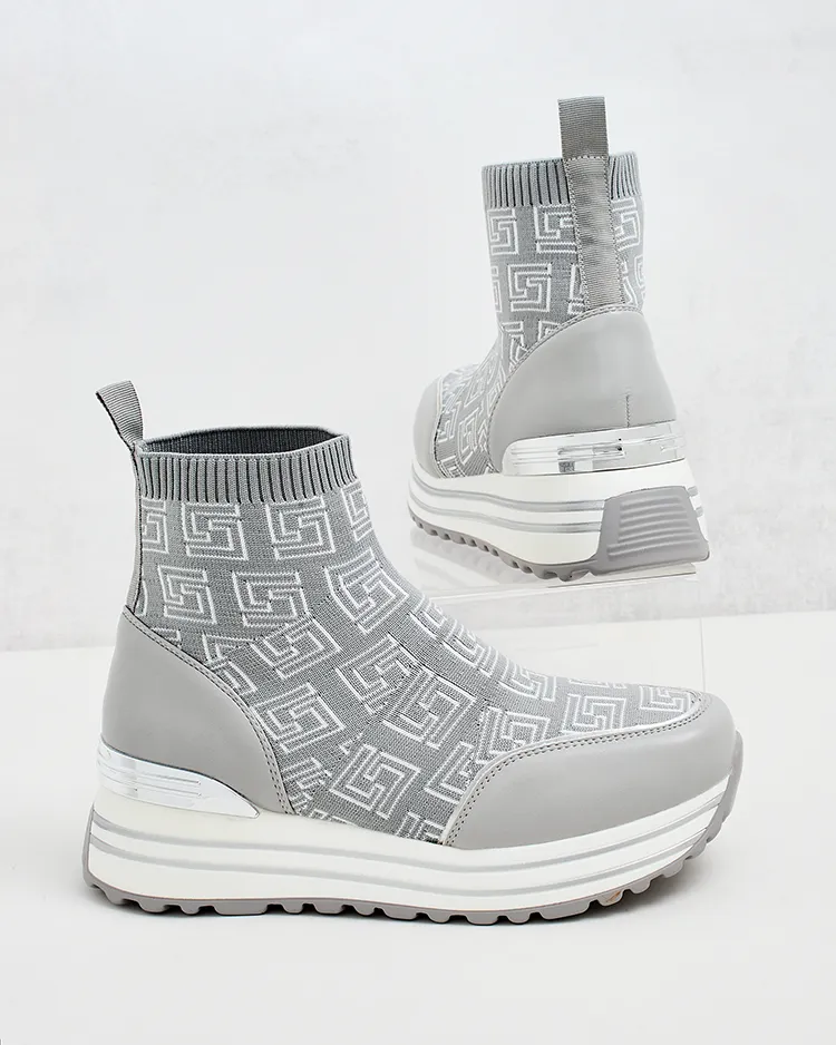 Royalfashion Дамски спортни високи маратонки Lori