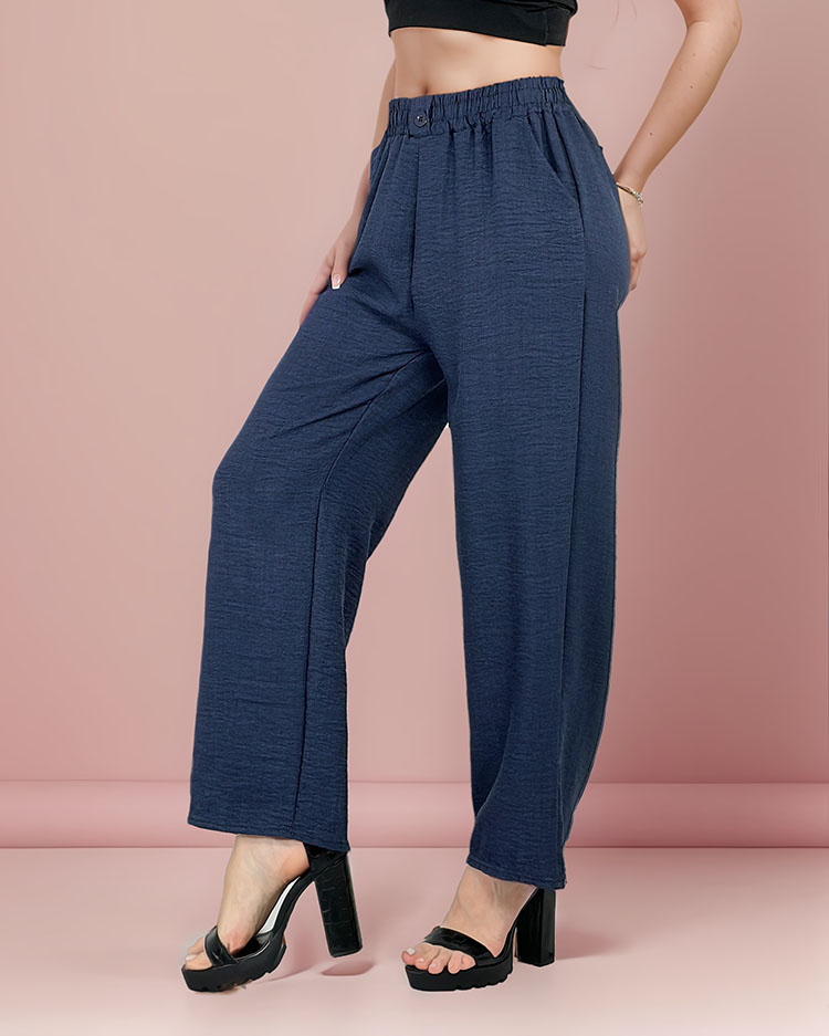 Royalfashion Дамски широки панталони