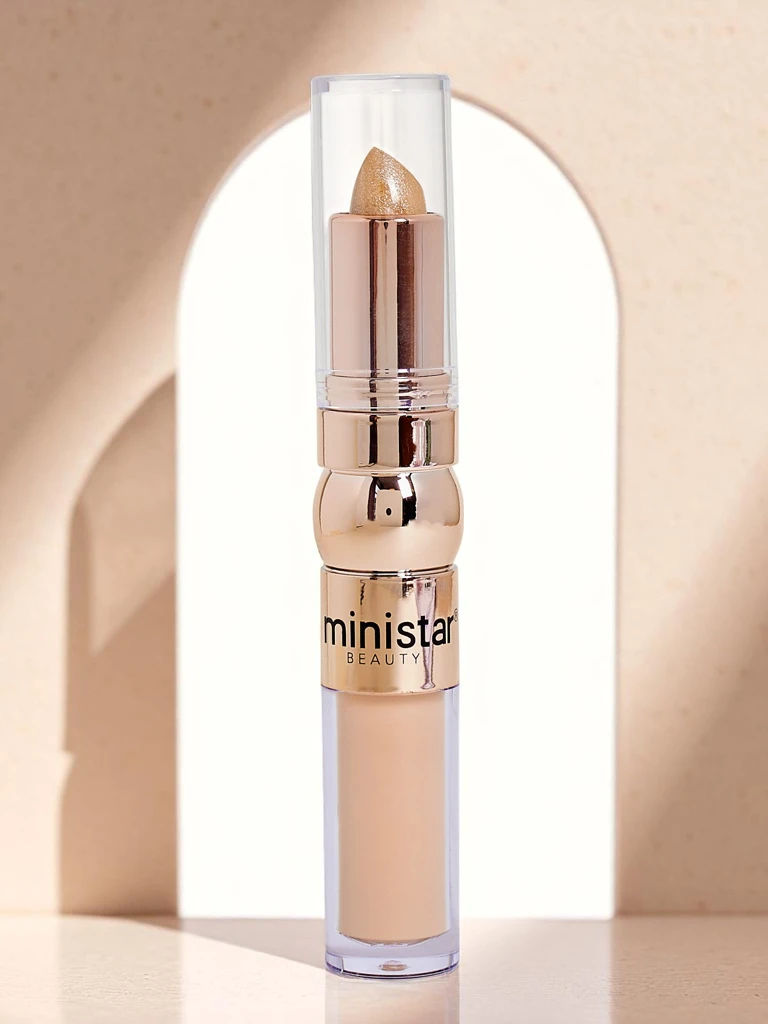 Стик хайлайтър и течен коректор за лице 2-в-1 Golden Biscut