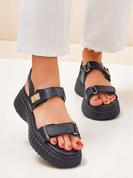 Royalfashion дамски сандали с по-дебела подметка Aganda