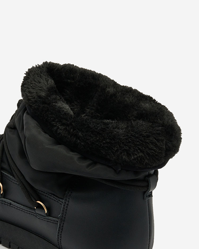 Royalfashion Дамски ботуши за сняг с приплъзване в черен цвят Iredas