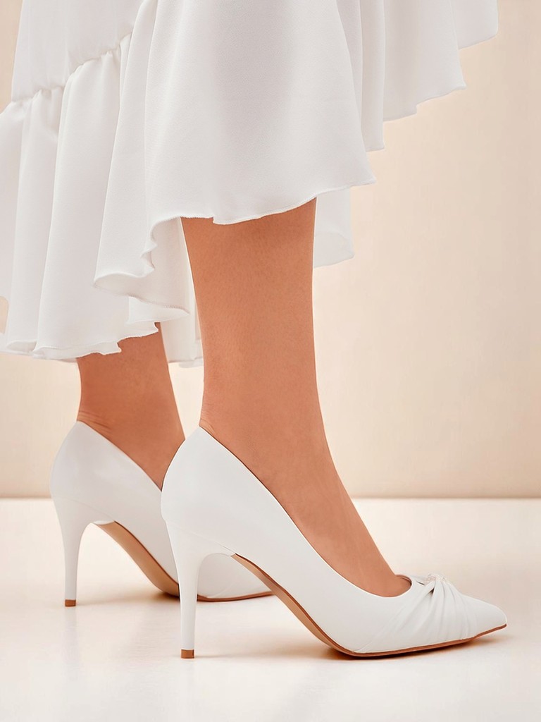 Royalfashion Дамски обувки на ток от еко кожа Venetia Nera