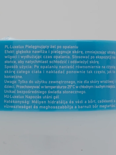 Luxelux Гел за охлаждане след слънце 280г