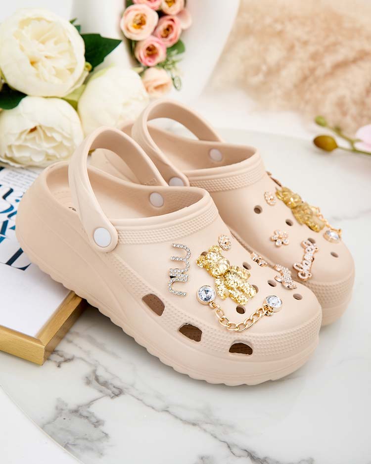 Royalfashion Дамски гумени джапанки с орнаменти Fescas