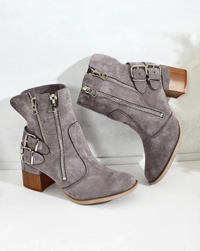 Royalfashion Декорирани ботуши на ток Zerta