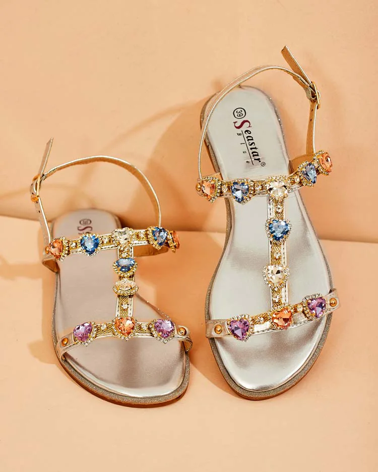 Royalfashion Дамски сандали Selina с цирконий