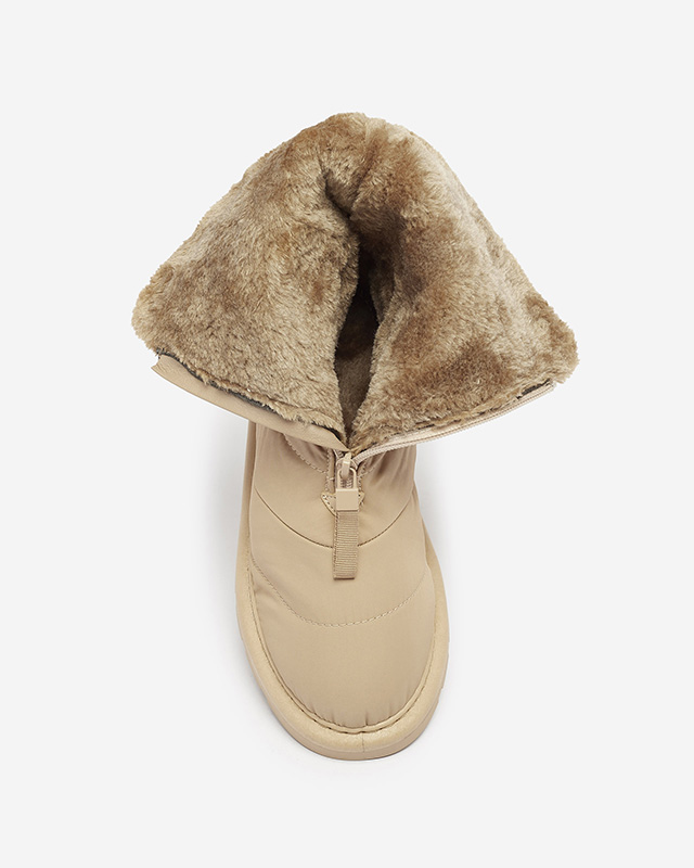 Дамски боти Elysium в светлокафяво за зимата