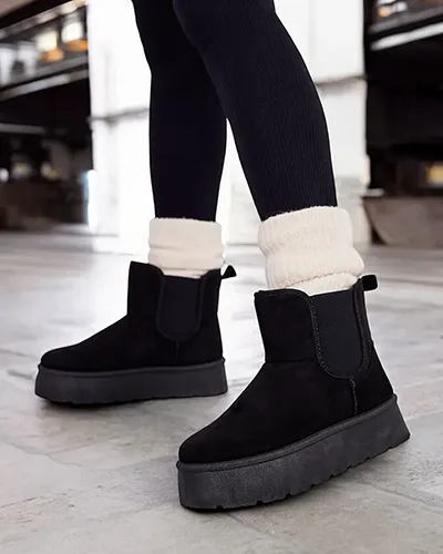 Royalfashion Дамски къси ботуши Nomas a'la snow boots