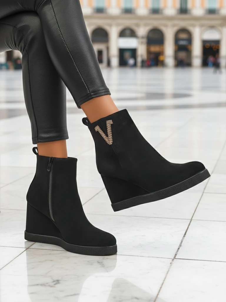 Royalfashion Дамски ботуши на токчета Nerias