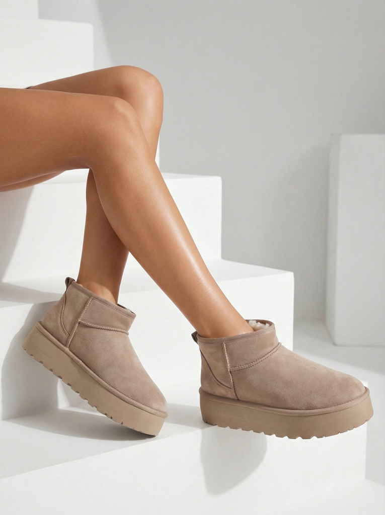 Royalfashion Дамски ботуши за сняг на платформа a'la Dagodo