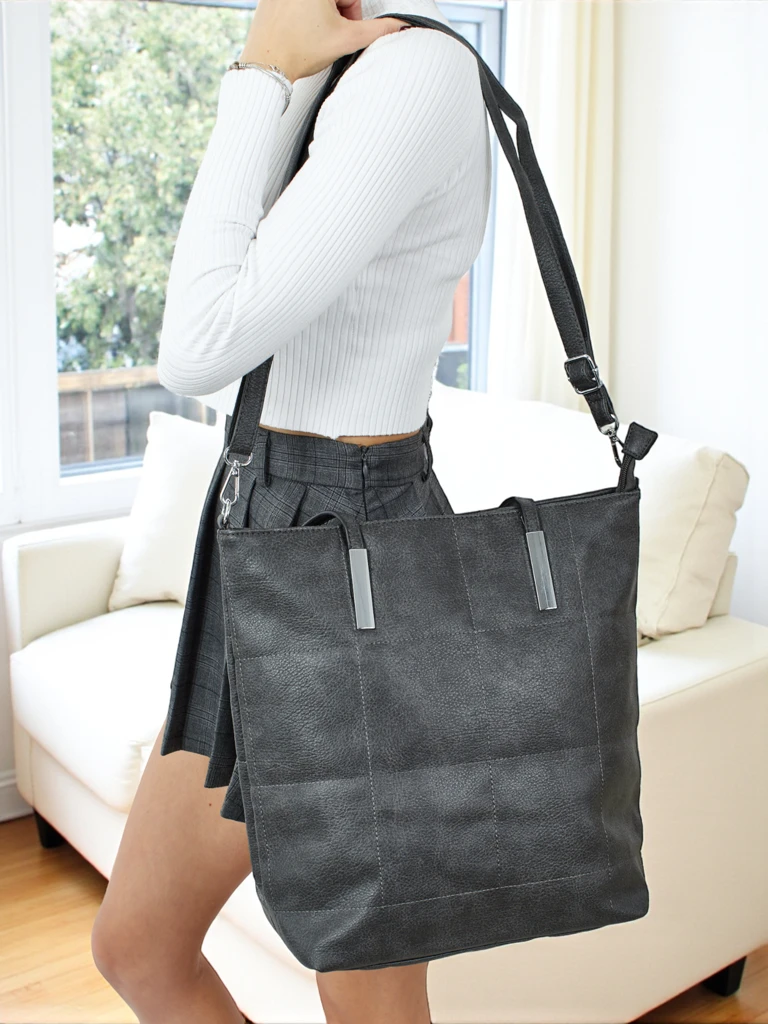 Дамска чанта shopper от еко кожа Tessira