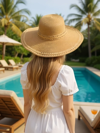 Royalfashion Дамска сламена шапка Falina