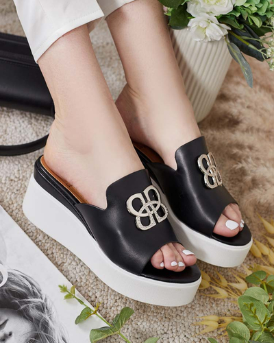 Royalfashion Women's Sailme Джапанки от котешка кожа