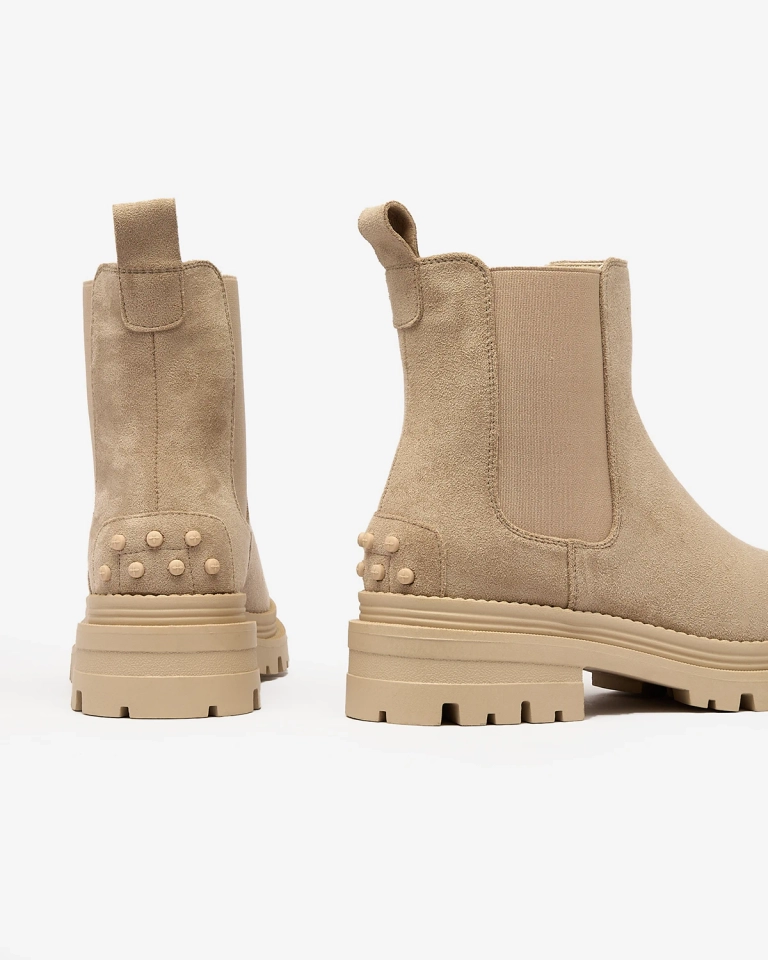 Royalfashion Бежови дамски ботуши с изолация Comfy Walk