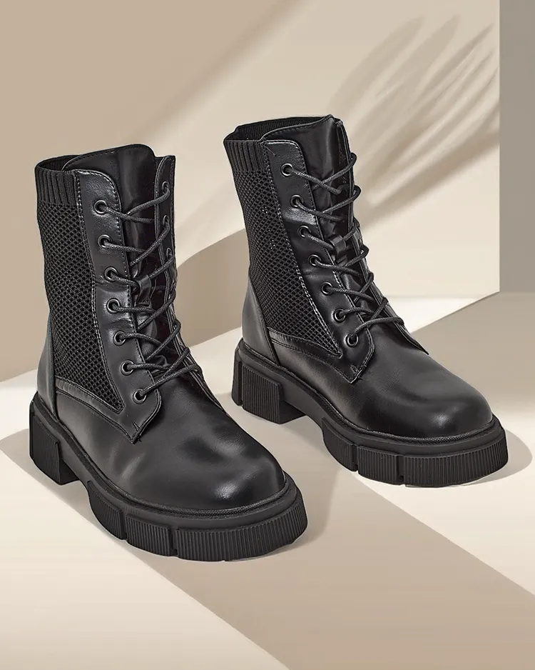 Дамски равни глезенки с отворено плетене Rowic