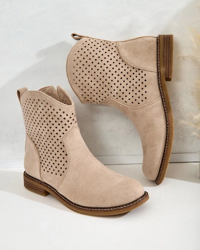 Royalfashion Дамски ажурни ботуши Toffas