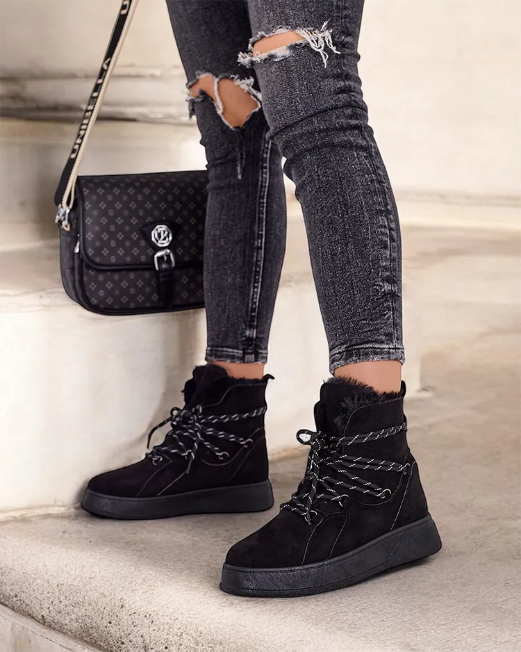 РОМЕР Фешън Дамски ботуши за сняг с връзки Момър