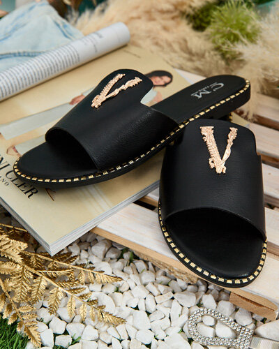 Royalfashion Дамски джапанки от еко кожа Cemenna