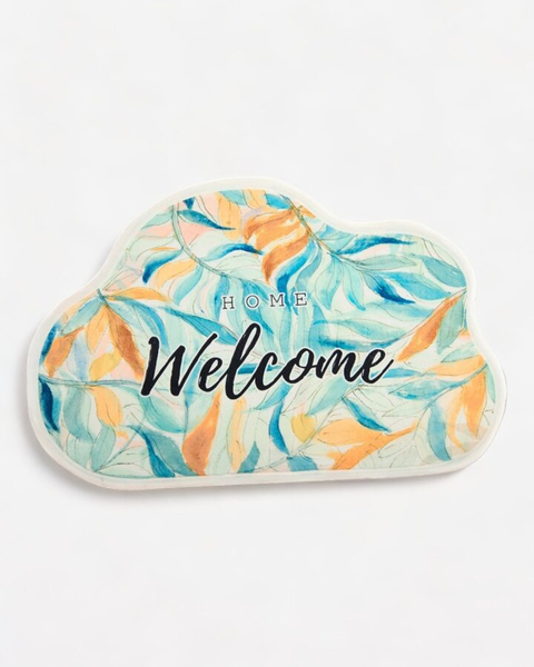 Royalfashion Цветна изтривалка за врата с цветя 40x60