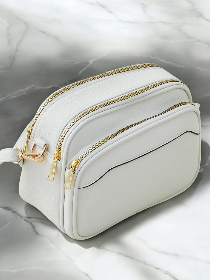 Royalfashion Овална малка дамска чанта, изработена от еко-кожа