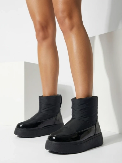 Royalfashion Black Maderta slip-on дамски ботуши за сняг